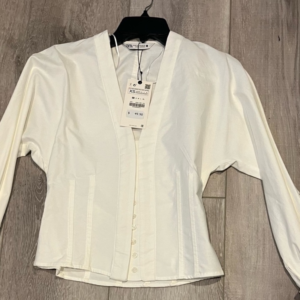Zara darted shirt